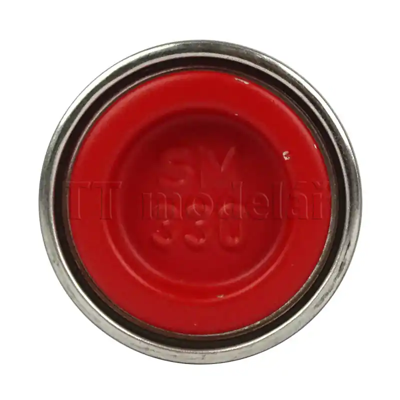 Akce Barva emailová, hedvábná ohnivě rudá (fiery red silk), 14 ml, č. SM 330, Revell 32330
