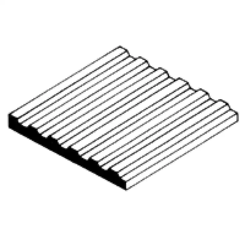 Bílé plastové desky, trapézový plech, 150 x 300 x 1 mm, Evergreen 4529 Nejprodávanější