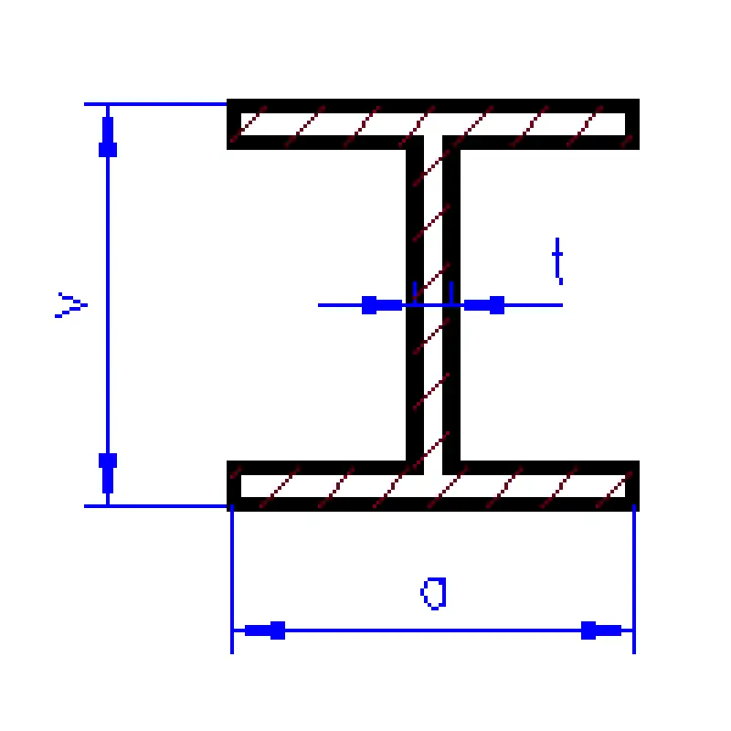 Profil H, mosaz, L=300 mm, rozměry 2,4 x 2,4 mm, K&S Engineering 15009, 815009 Dokud Zásoby Vydrží