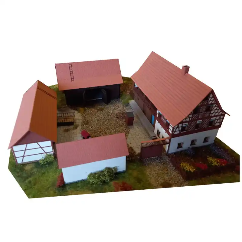 Horká Nabídka Stavebnice, statek hrázděný, H0, BubiModel h060235