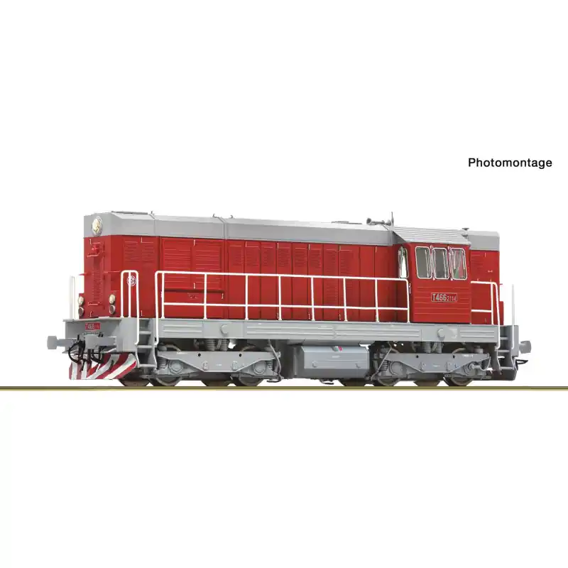 Vrácení Zdarma Motorová lokomotiva T 466.2114, ČSD, analogová verze, IV. epocha, H0, Roco 7300022