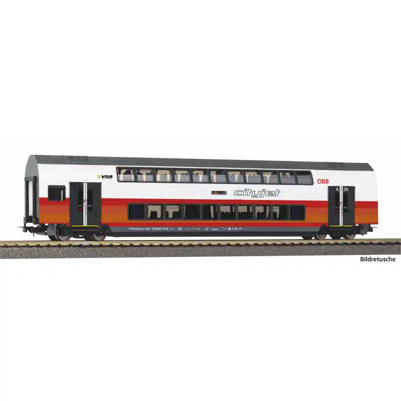Akce Patrový osobní vůz 2. třídy ,,cityjet“, ÖBB, VI. epocha, H0, Piko 58818
