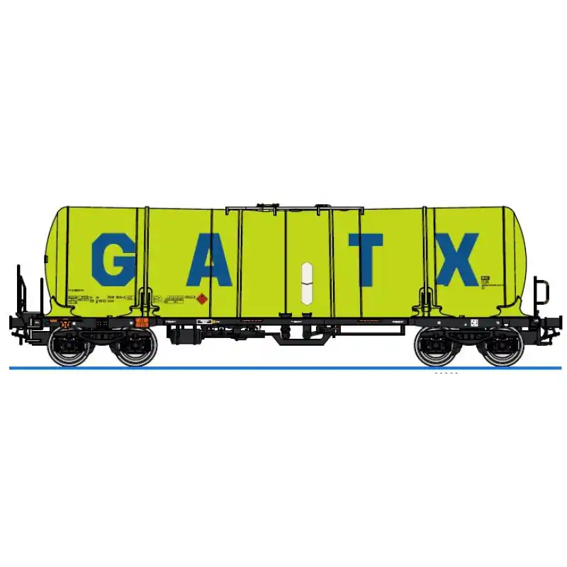Nová Kolekce Kotlový vůz Zacns 88, GATX, zelený 2, VI. epocha, H0, IGRA MODEL 96210055