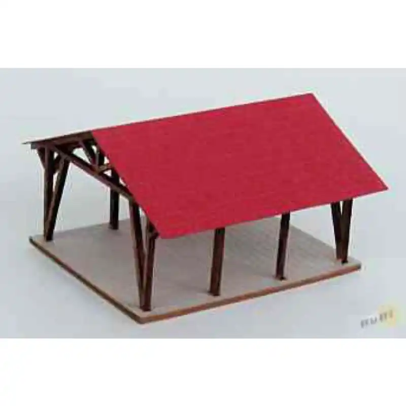 Aktuální Stavebnice, hangár, H0, BubiModel h070033