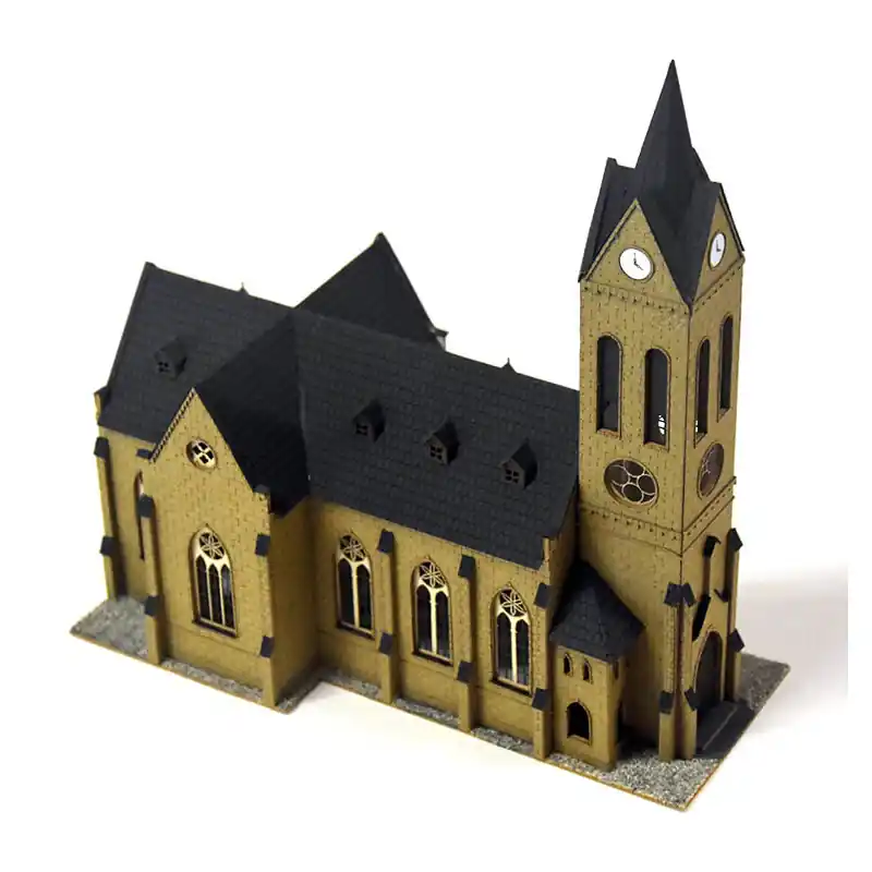 Rychlé Dodání Stavebnice, kostel Sebnitz, H0, BuBiModel h060179