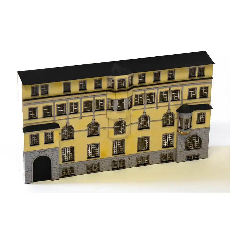 Cenový Hit Stavebnice, dům č. 13 v Schillerstrasse, poloreliéf, H0, BubiModel h060174
