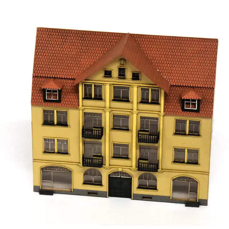 Stavebnice, dům č. 9 v Schillerstraße, poloreliéf, H0, BubiModel h060185 Tovární Cena