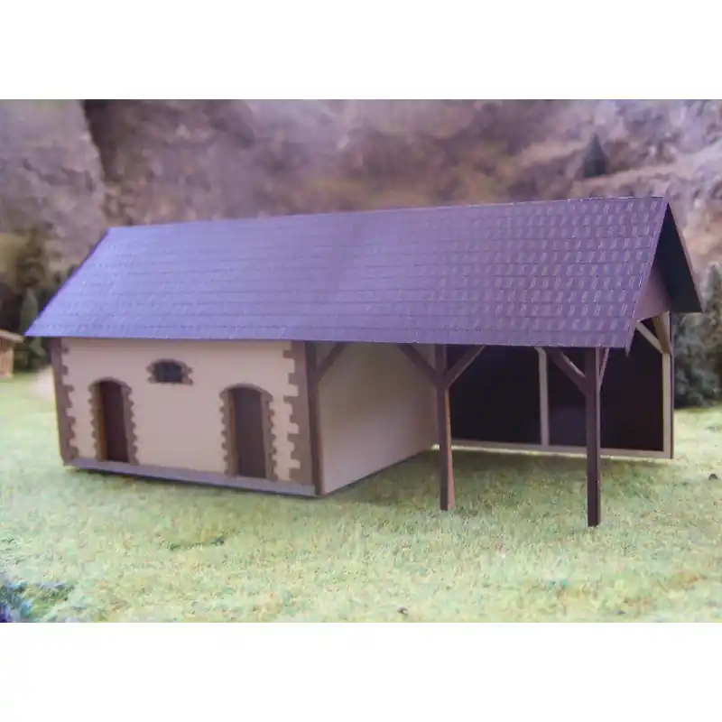 Stavebnice, stodola, H0, BuBiModel h060149 Expresní Doručení