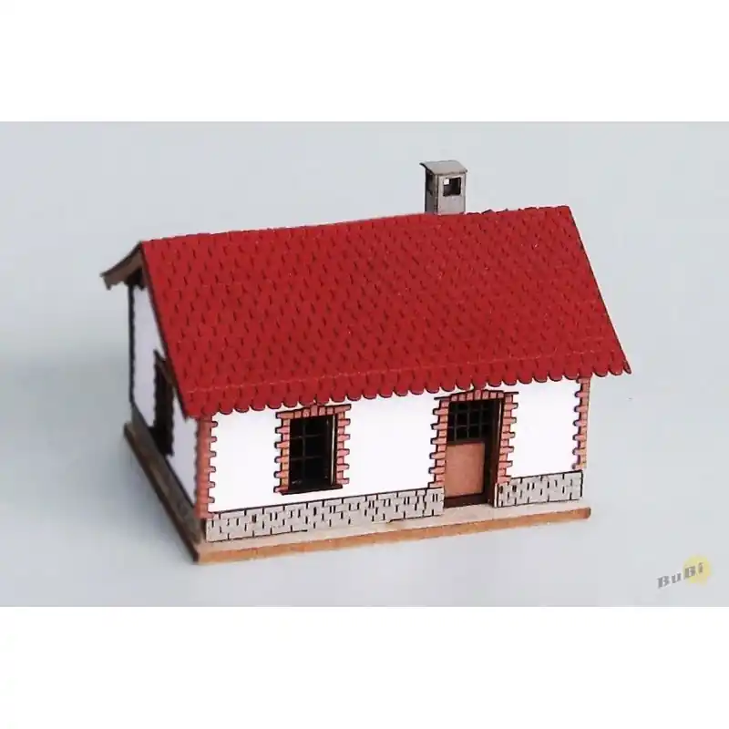 Stavebnice, strážní domek MÁV, H0, BubiModel h060064 Akční Cena
