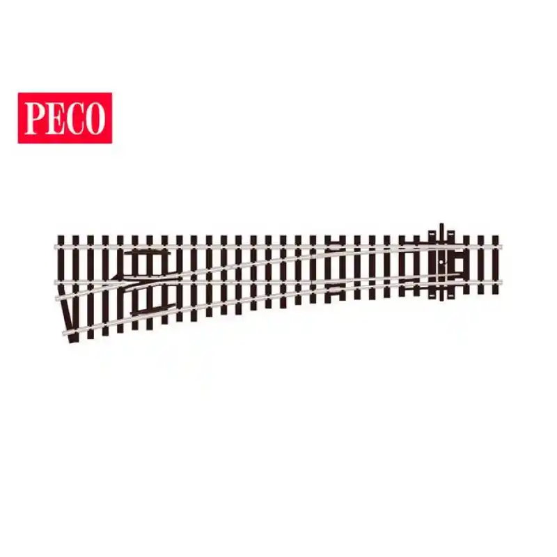 Přímo Od Výrobce Levá výhybka, poloměr 914 mm, délka 219 mm, 12˚, H0, Peco SL-96