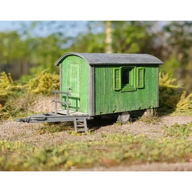 Dřevěná maringotka, H0, Model Scene 98534 Originální