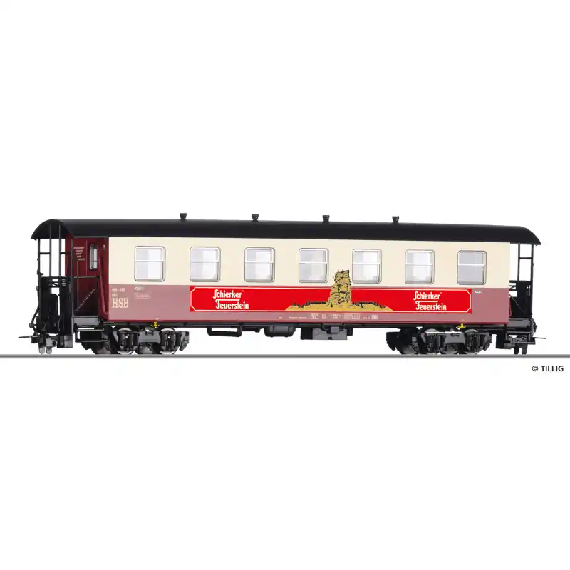 Osobní vůz KB ,,Schierker Feuerstein", HSB, V.–VI. epocha, H0m, Tillig 13923 Must-Have