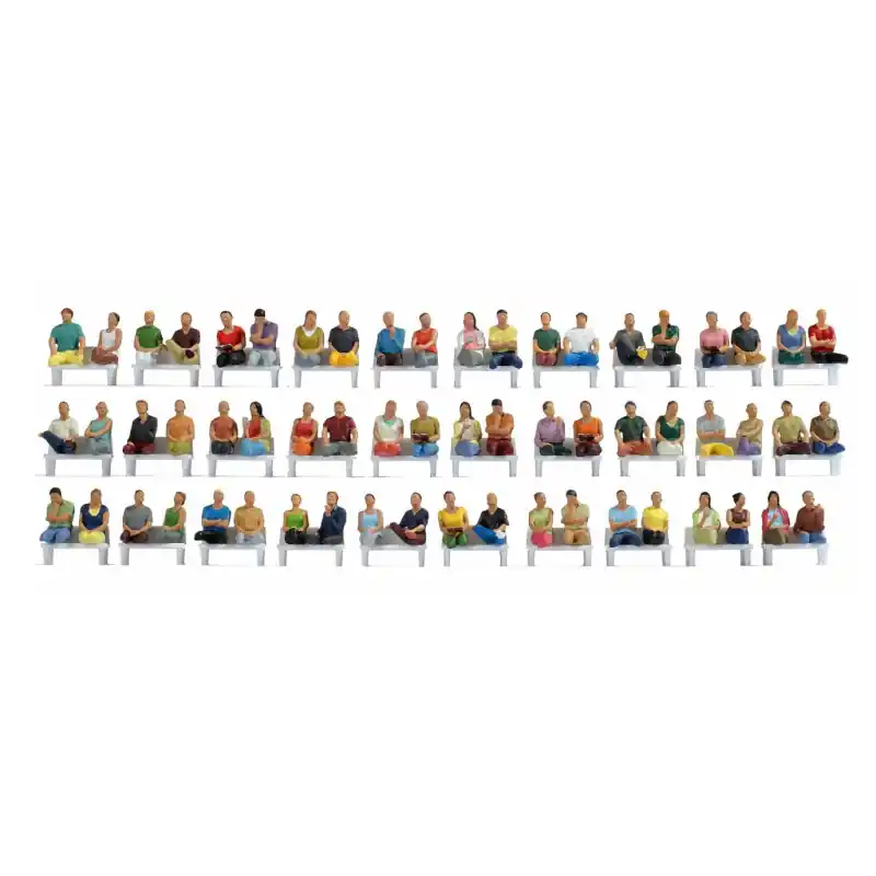 Hit Sezóny Výhodný set 60 figurek,,,Sedící cestující", H0, Noch 16072