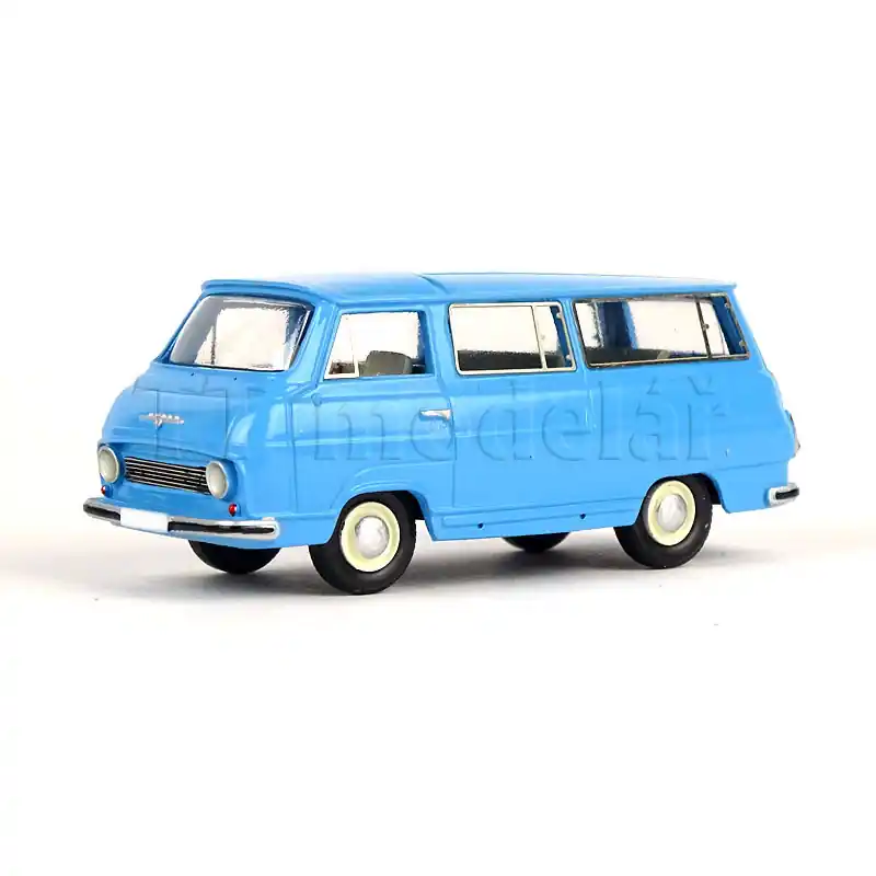 Expresní Doručení Minibus Škoda 1203 STW, světlá modrá H0, VV model 3702