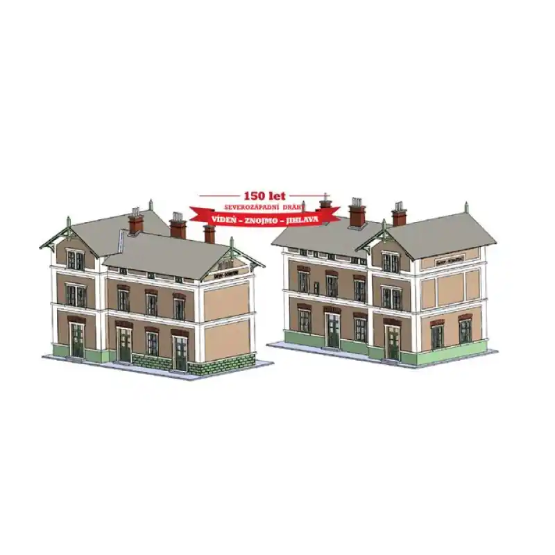 Nádraží Šatov, stavebnice, H0, IGRA MODEL 211005 Nejlepší Volba