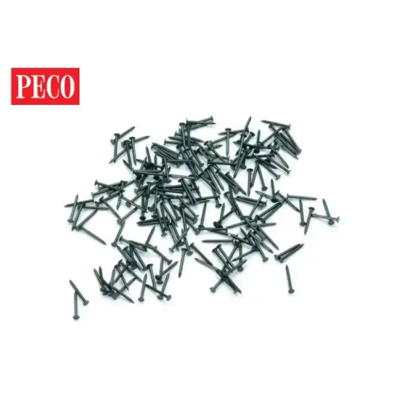 Tovární Cena Hřebíčky ocelové na upevňování kolejí, černěné, délka 10 mm, PECO ST-280