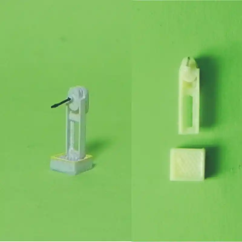 Dálkový mechanický pohon závor, 2 kusy, stavebnice, H0, ES Pečky 23412 Autentický