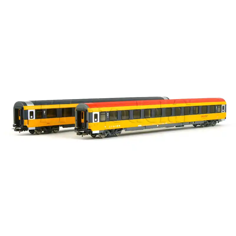 Set dvou osobních vozů 1. a 2. třídy, Regiojet, VI. epocha, H0, DOPRODEJ, Piko 58222 Horká Nabídka