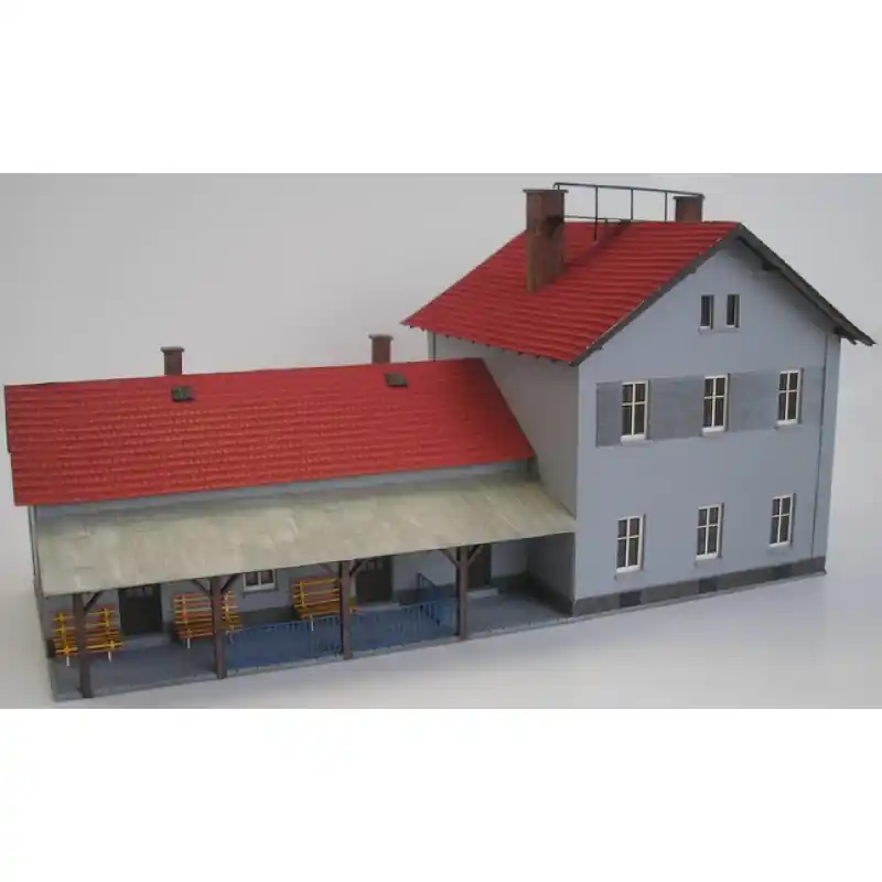 Poslední Šance Výpravní budova 253/H JAVORNÍK, bobrovka, H0, KB model 5028BB