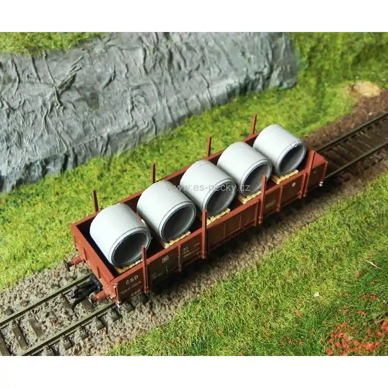 Koupit Online Paleta ložená betonovou skruží, naležato, TT/H0, ES Pečky 65036