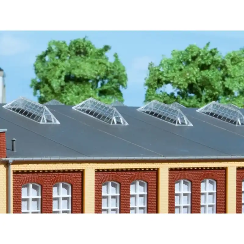 Vysoce Kvalitní Střešní světlíky, typ F, 10 kusů, H0, Auhagen 80203