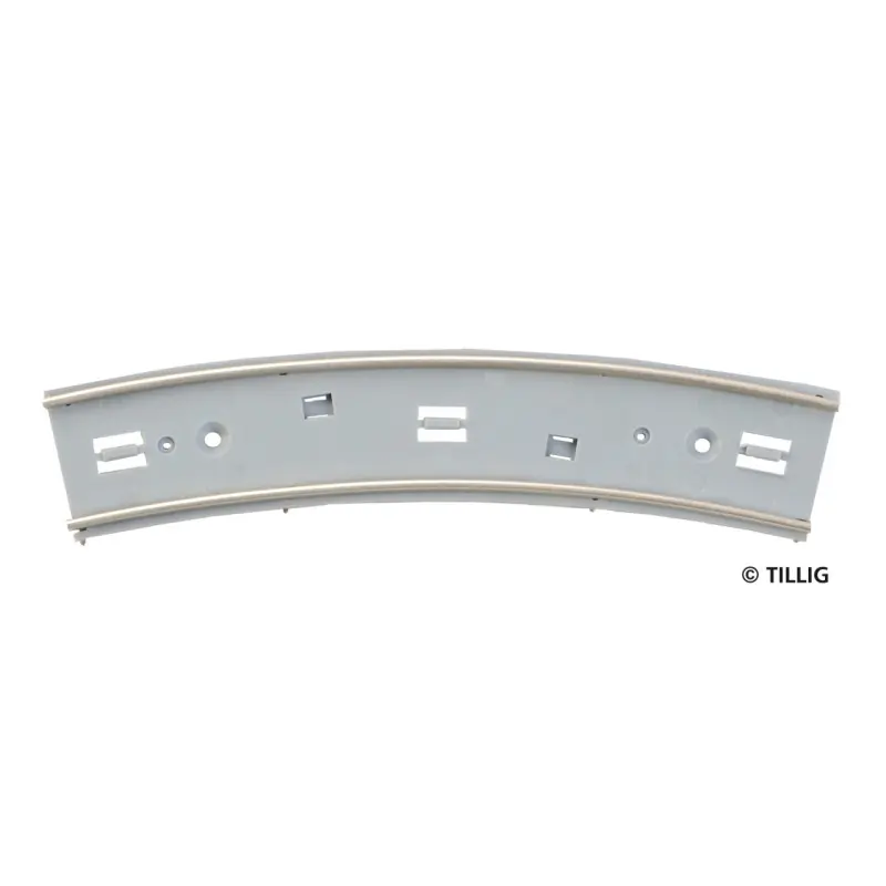 Horká Nabídka Oblouková kolej bez povrchu, R 250 mm, 15°, 3 kusy, tramvajové kolejivo Luna, TT/H0m, Tillig 87291