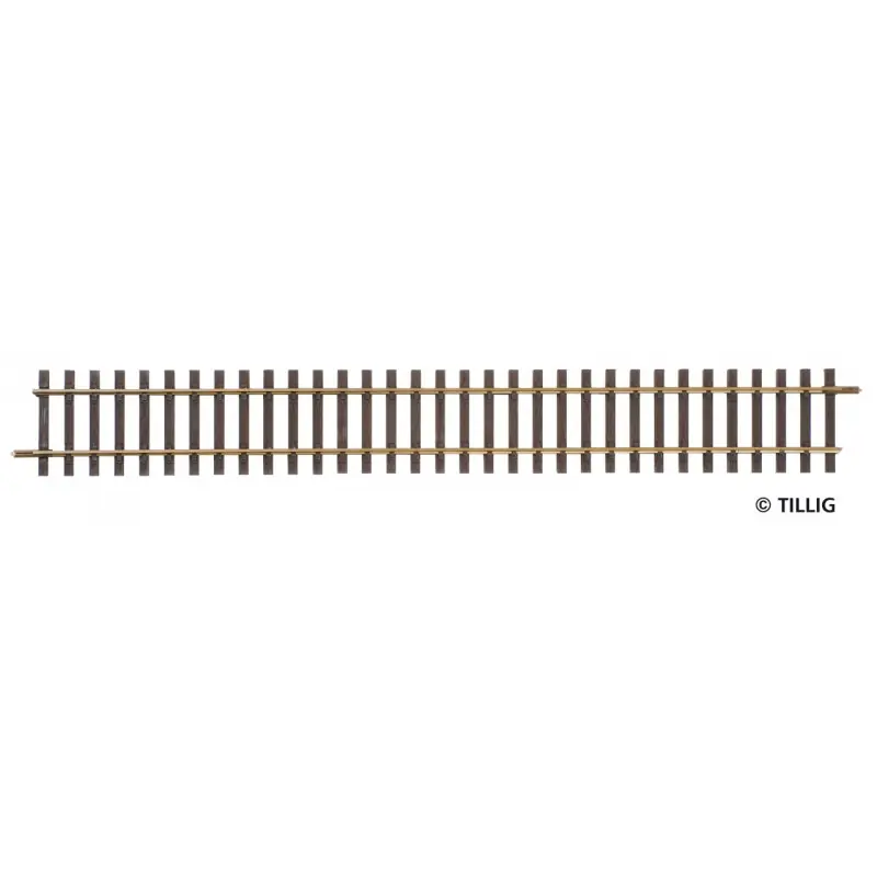 Přímá kolej, 228 mm, brunýrovaná, H0, Tillig 85118 Přímo Od Výrobce