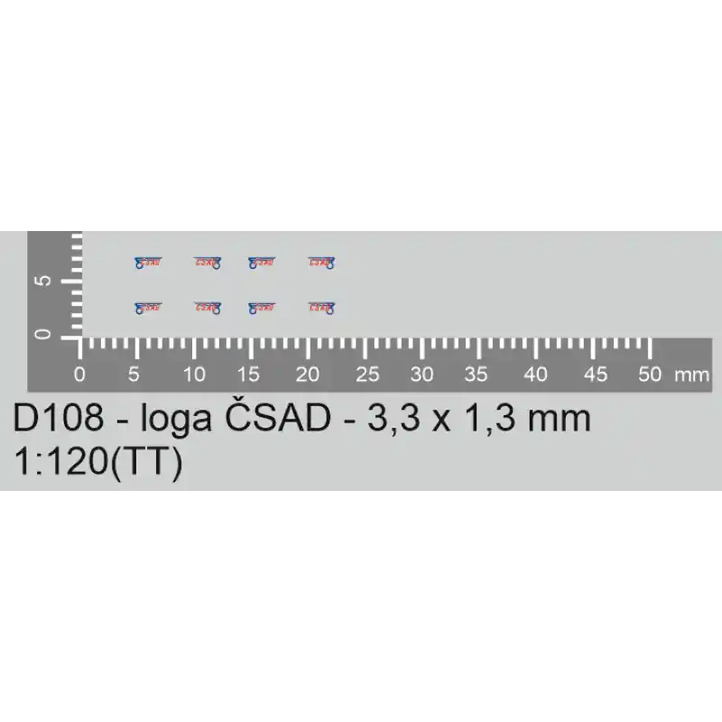 Obtisky, logo ČSAD, 4 ks, N, Štěpnička D108 Rychlé Dodání