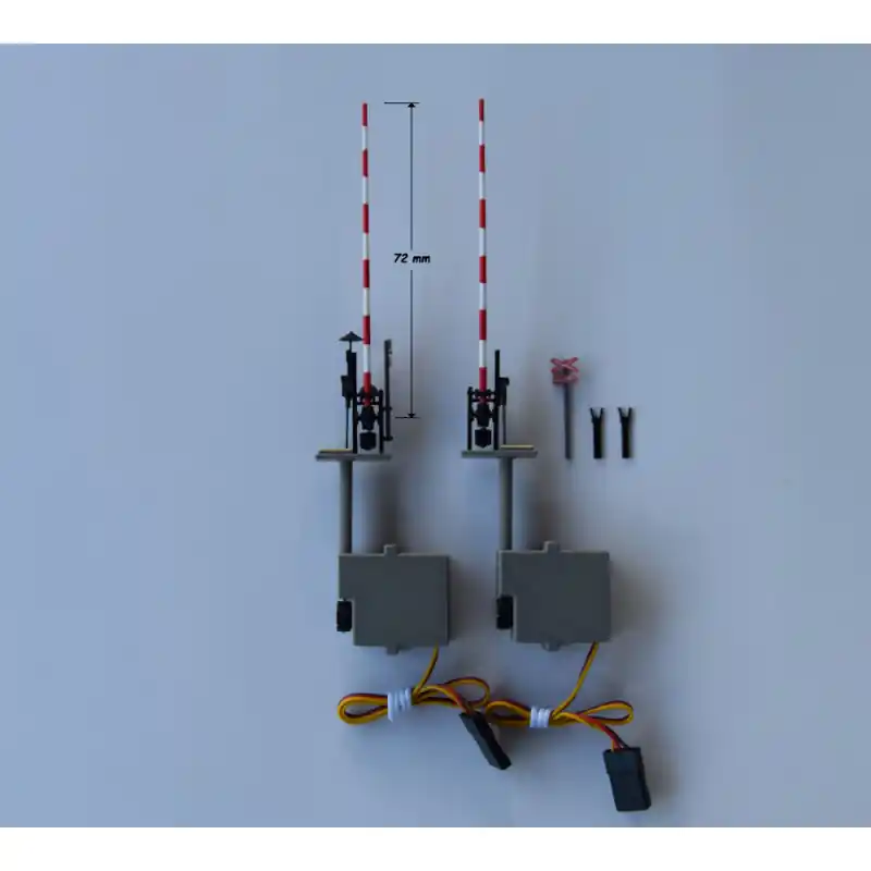 Mechanické závory s prodlouženým břevnem pro jednokolejný přejezd, TT, AV Model PR-009-2.1 Bezpečná Platba
