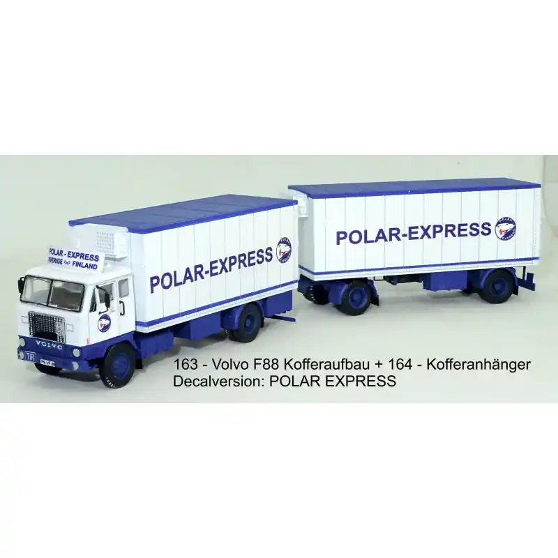 Stavebnice, Volvo F88/89 skříňová nástavba, detailní kabina, Polar Express, TT, Štěpnička 163ib Koupit Online