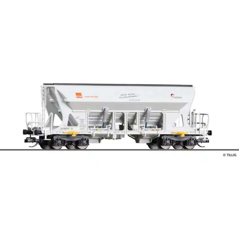 Poslední Šance Samovýsypný vůz Faccns, HVLE / Holcim, VI. epocha, TT, Tillig 15336