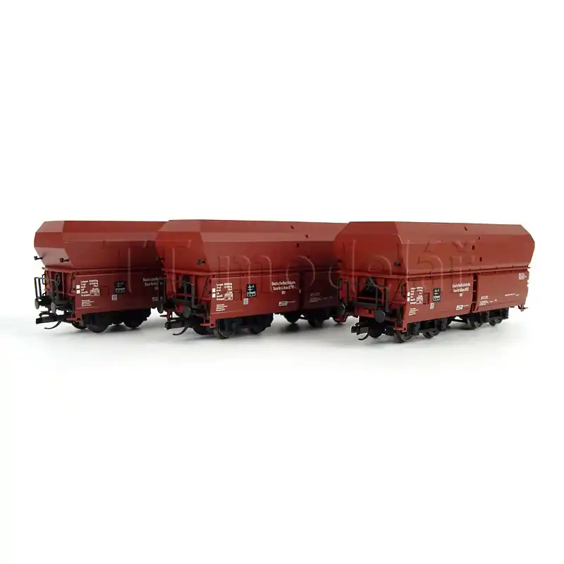 Set tří samovýsypných vozů řady OOt s vyvýšenou korbou, DRG, II. epocha, TT, Tillig 01138 Aktuální