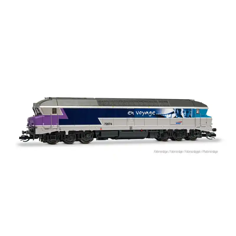 Motorová lokomotiva CC 72074, SNCF, "En voyage", V. epocha, zvuková verze, TT, Arnold HN9087HM Cenová Bomba