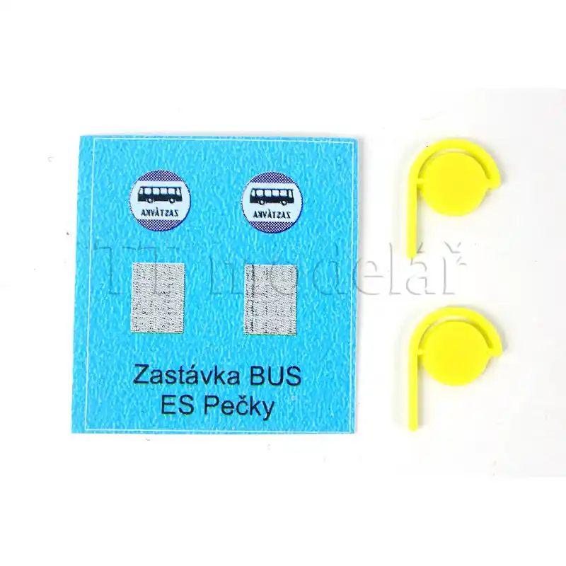 Aktuální Označník autobusové zastávky ČAD nástěnný, 2 kusy, TT, ES Pečky 19428
