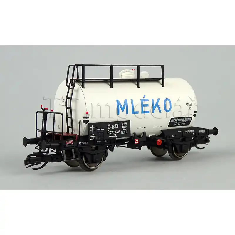 Kotlový vůz Mléko, ČSD, III. epocha, TT, limitovaná série pro DS model, Saxonia 120149 Časově Omezené