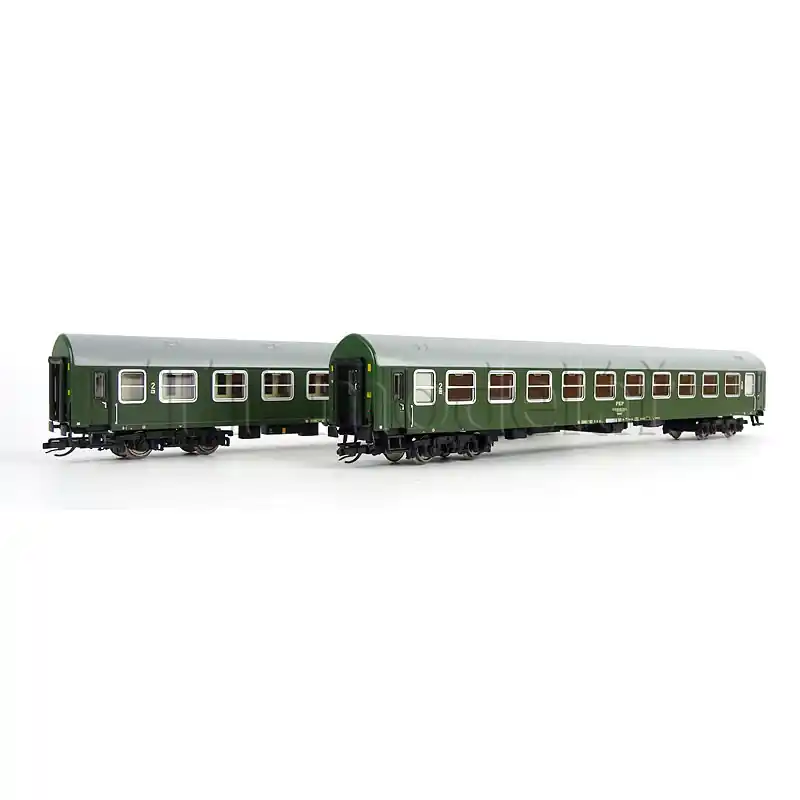Koupit Online Set dvou osobních vozů 2. třídy typu Y/B 70, PKP, IV. epocha, TT, Roco 6280043