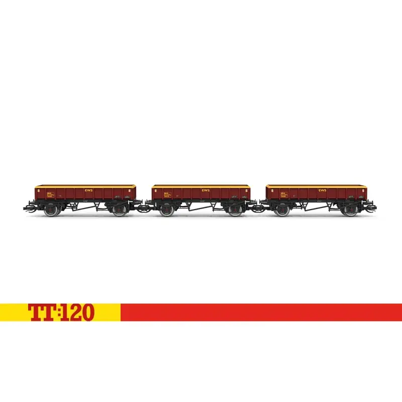 Set tří zátěžových vozů EWS (MHA) ,,Coalfish”, EWS, V. epocha, TT, Hornby TT6051 Časově Omezené