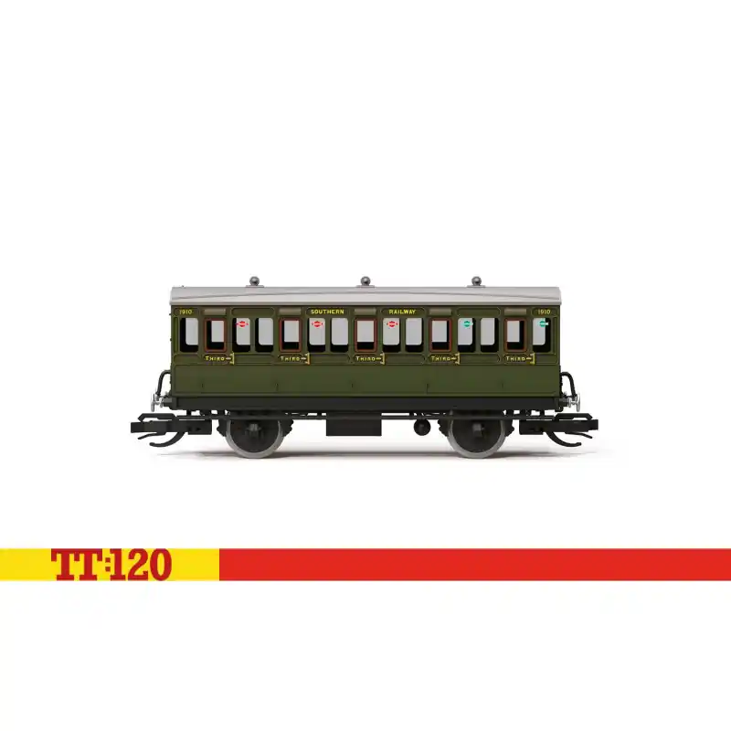 Autentický Dvouosý osobní vůz 3. třídy, ‘1910‘, SR, I. epocha, TT, Hornby TT4052
