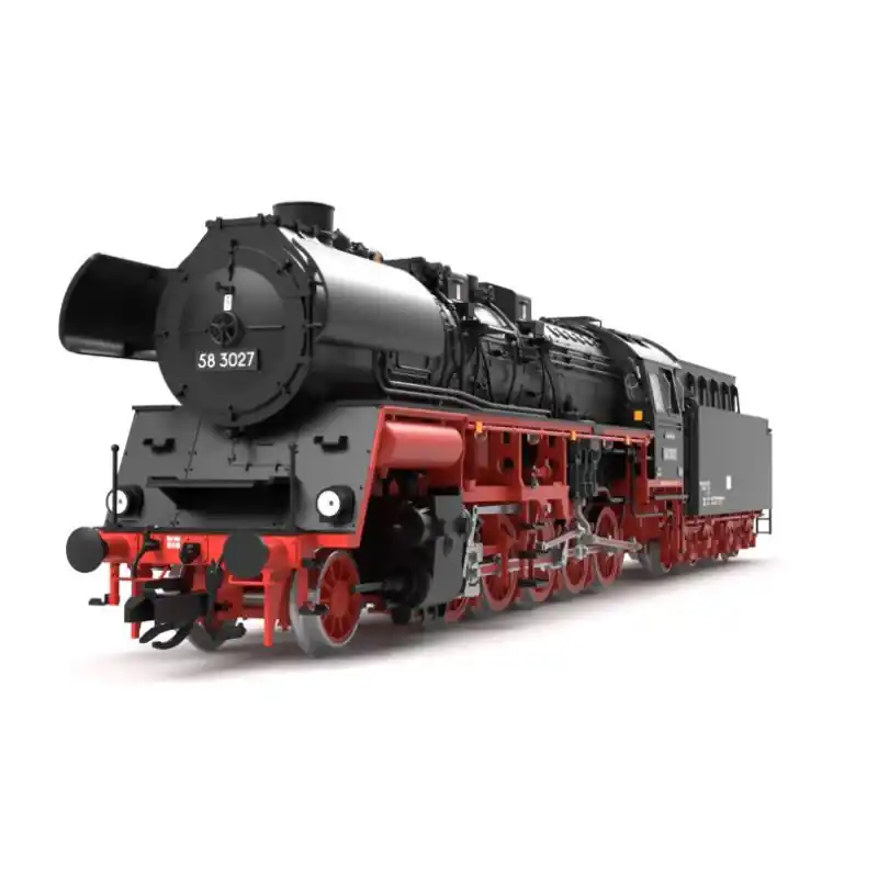 Parní lokomotiva 58.3027, DR, s tendrem T34, III. epocha, analogová verze, TT, Saxonia 120105 Top Prodej