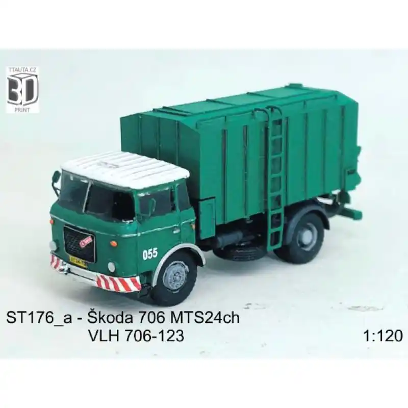 Akční Cena Stavebnice, Škoda 706 MTS24ch – VLH 706-123, detailní kabina, TT, Štěpnička 176ba