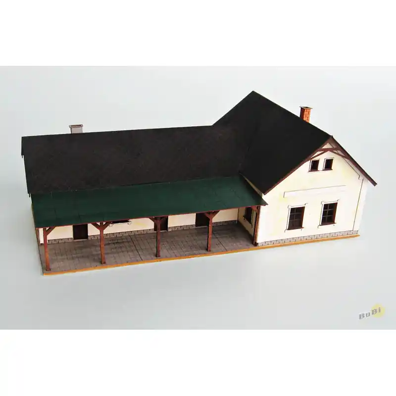 Odeslání Ihned Nádraží I, stavebnice, TT, BubiModel tt60007