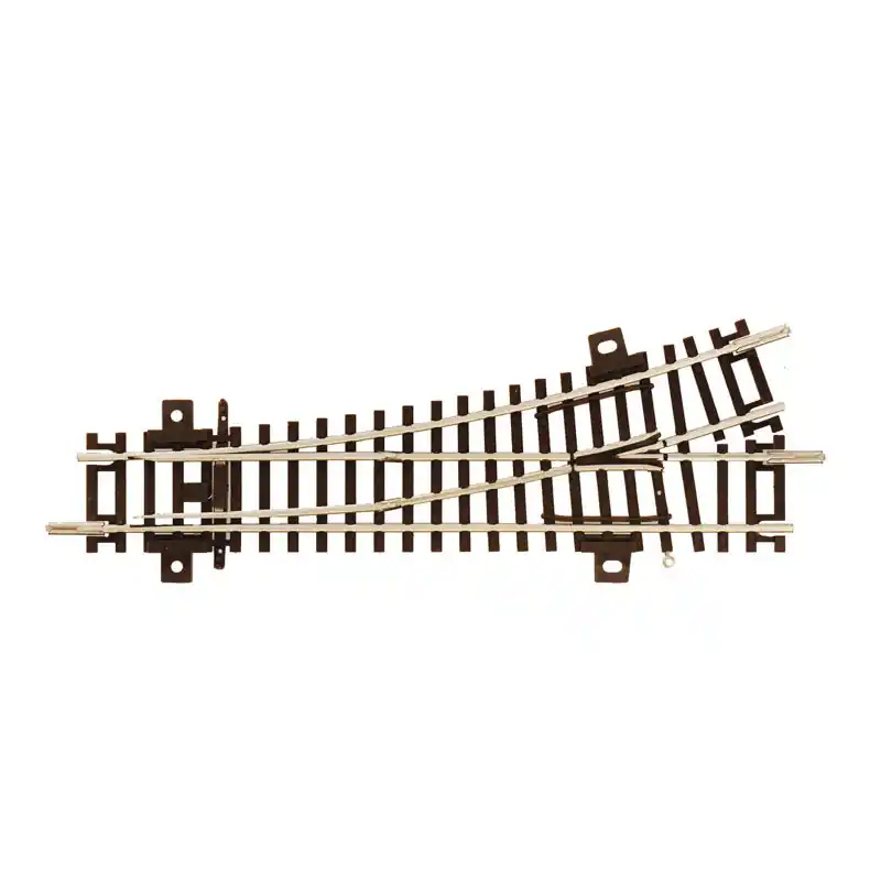 Levá výhybka WL20, délka 128,7 mm, poloměr 365 mm, 20 stupňů, TT, Roco 4080420 Sleva
