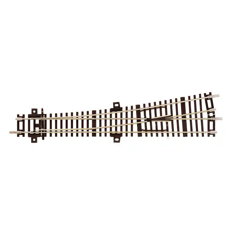 Levá štíhlá výhybka WL10, délka 193 mm, poloměr 758 mm, 10 stupňů, TT, Roco 4080410 Aktuální