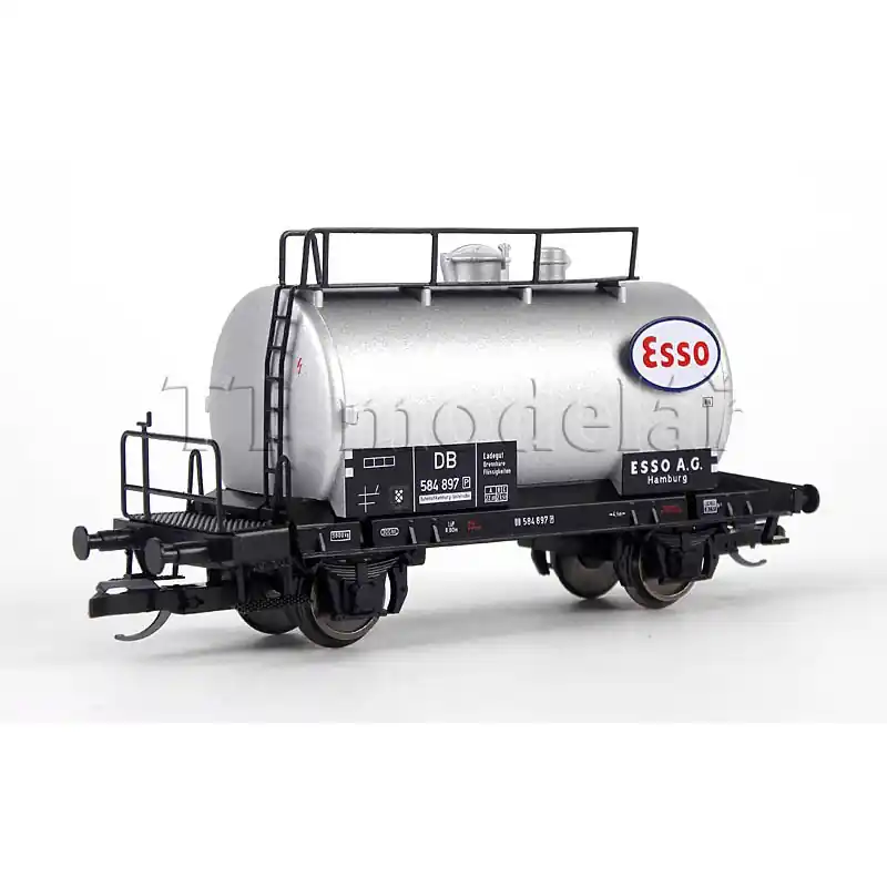 Kotlový vůz „ESSO AG“, zařazen u DB, III. epocha, TT, Tillig 17317 Novinka