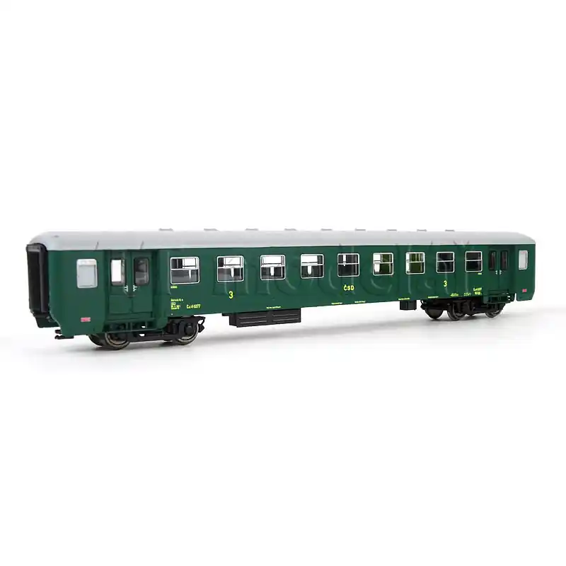 Osobní vůz Cai 3. třídy, ČSD, Ostrava 2, III. epocha, TT, IGRA MODEL 97000014 Novinka