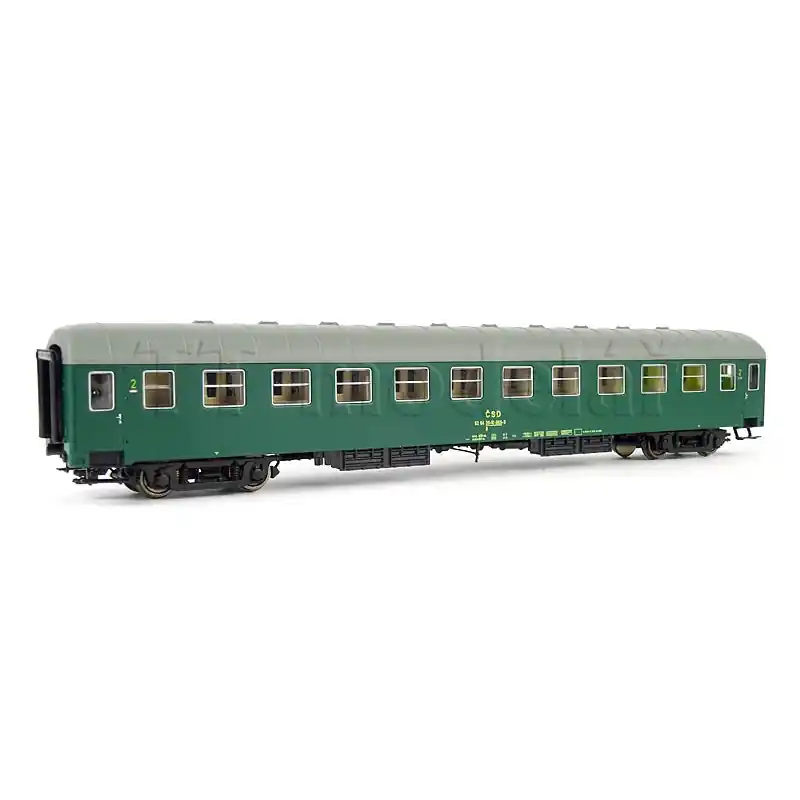 Novinka Rychlíkový vůz 2. třídy B, ČSD, Ústí nad Labem 2, IV.–V. epocha, TT, DOPRODEJ, IGRA MODEL 97200018