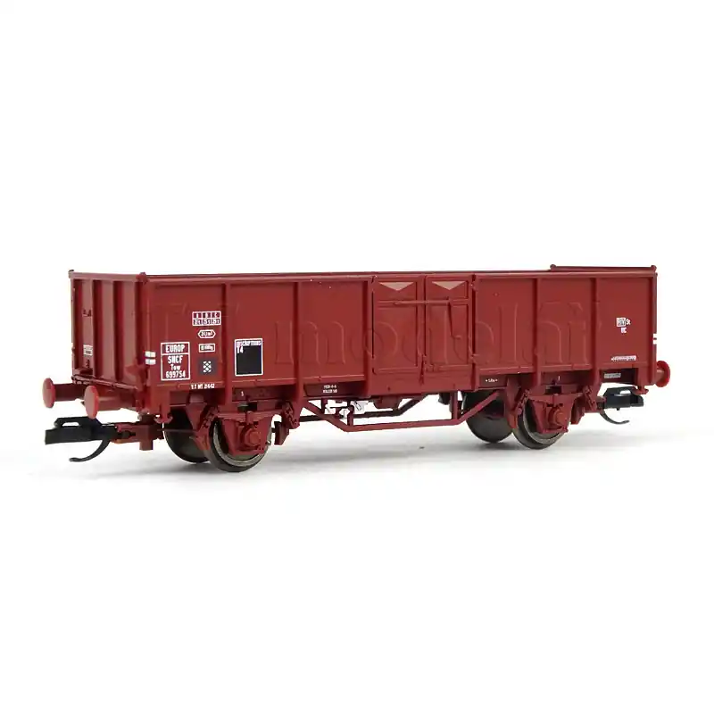 Otevřený dvounápravový vůz Tow, SNCF, III. epocha, TT, DOPRODEJ, Tillig 14078 Ověřený