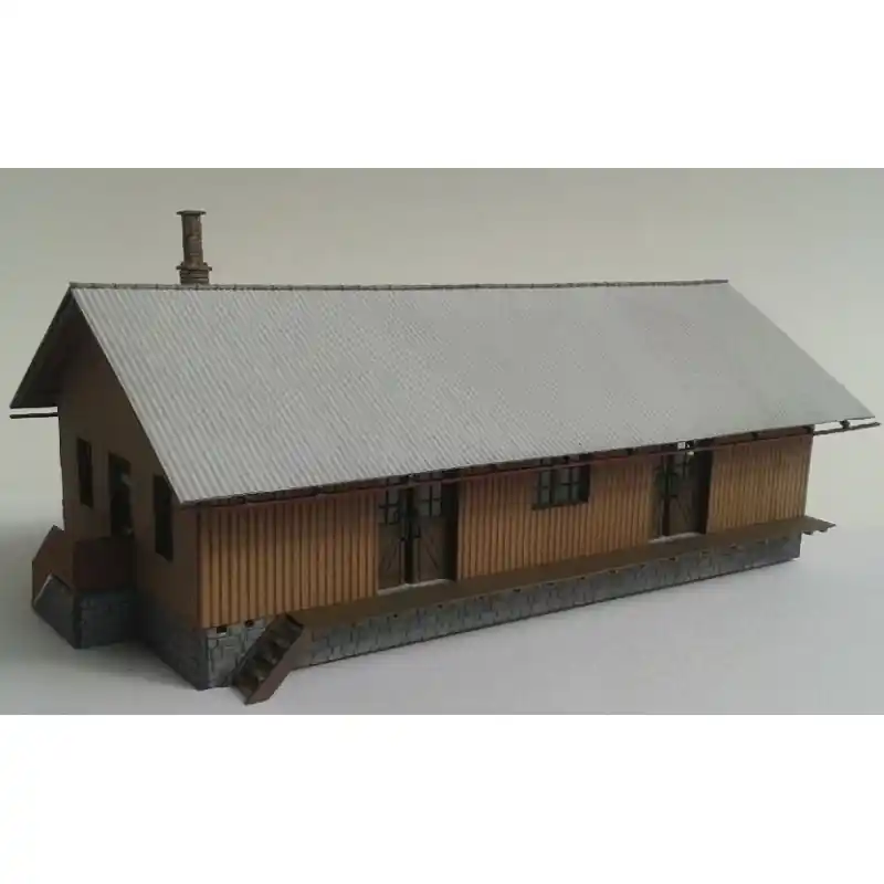 Nová Kolekce Dřevěný sklad KkStB 25/H TT (Kácov), vlnitý eternit, TT, KB model 4004VET