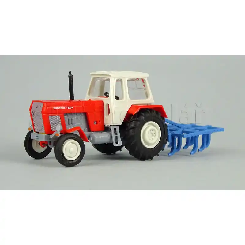 Rychlé Dodání Traktor FORTSCHRITT s kultivátorem, TT, Busch 8712