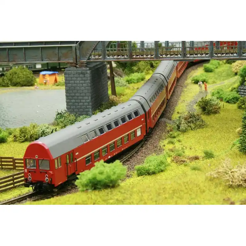 Přímo Od Výrobce Pětidílná patrová jednotka S-Bahn Halle, s řídicím oddílem, DCC, III. epocha, TT, Kres 1972D
